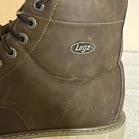 Lugz High Top Safety Steel Toe Boots Sz 10W main image 9